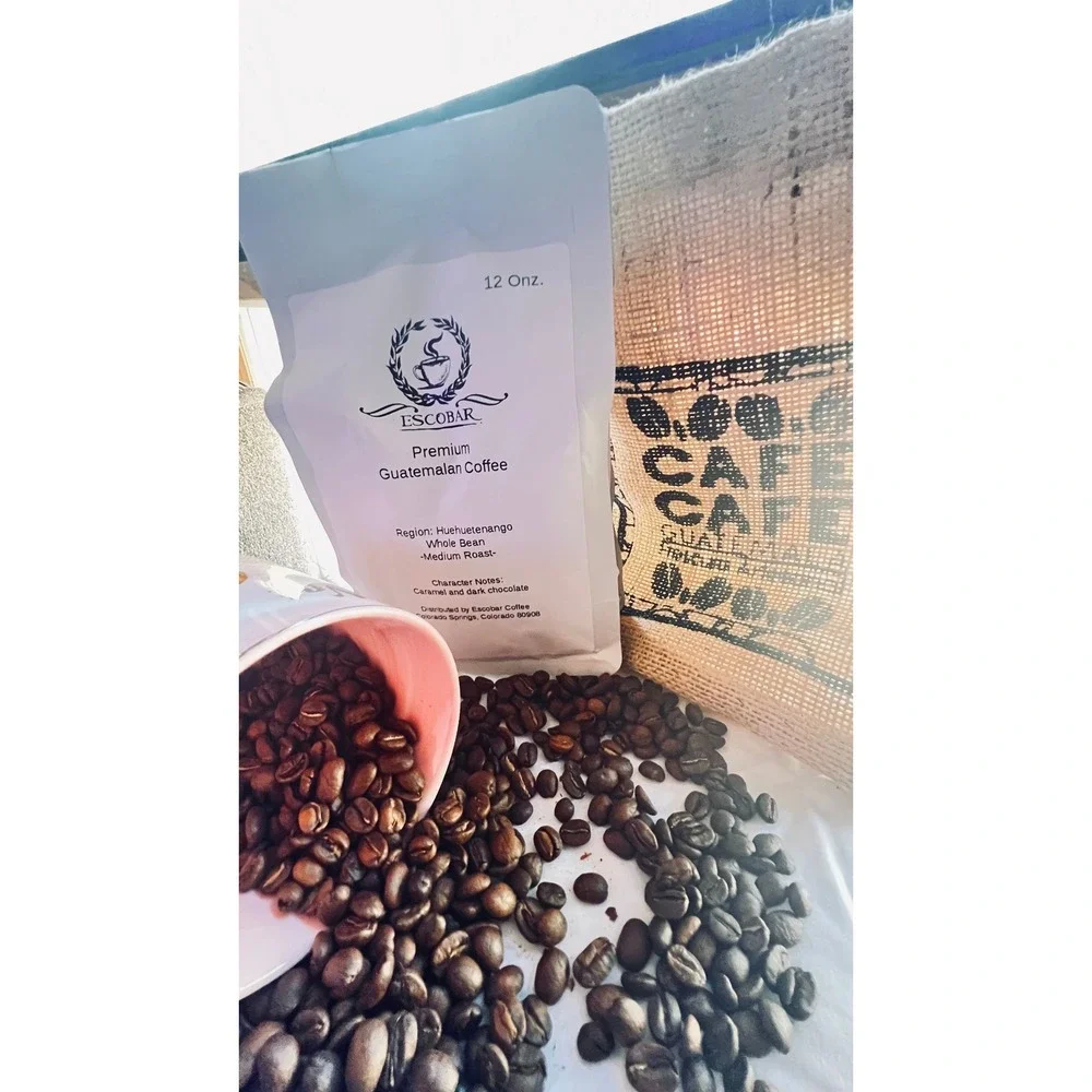 Guatemalan Coffee‎ Beans Huehuetenango | Medium Roast Whole Bean Coffee | 12 oz